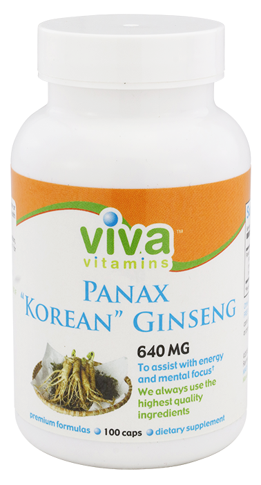 Panax Korean Ginseng – 640mg